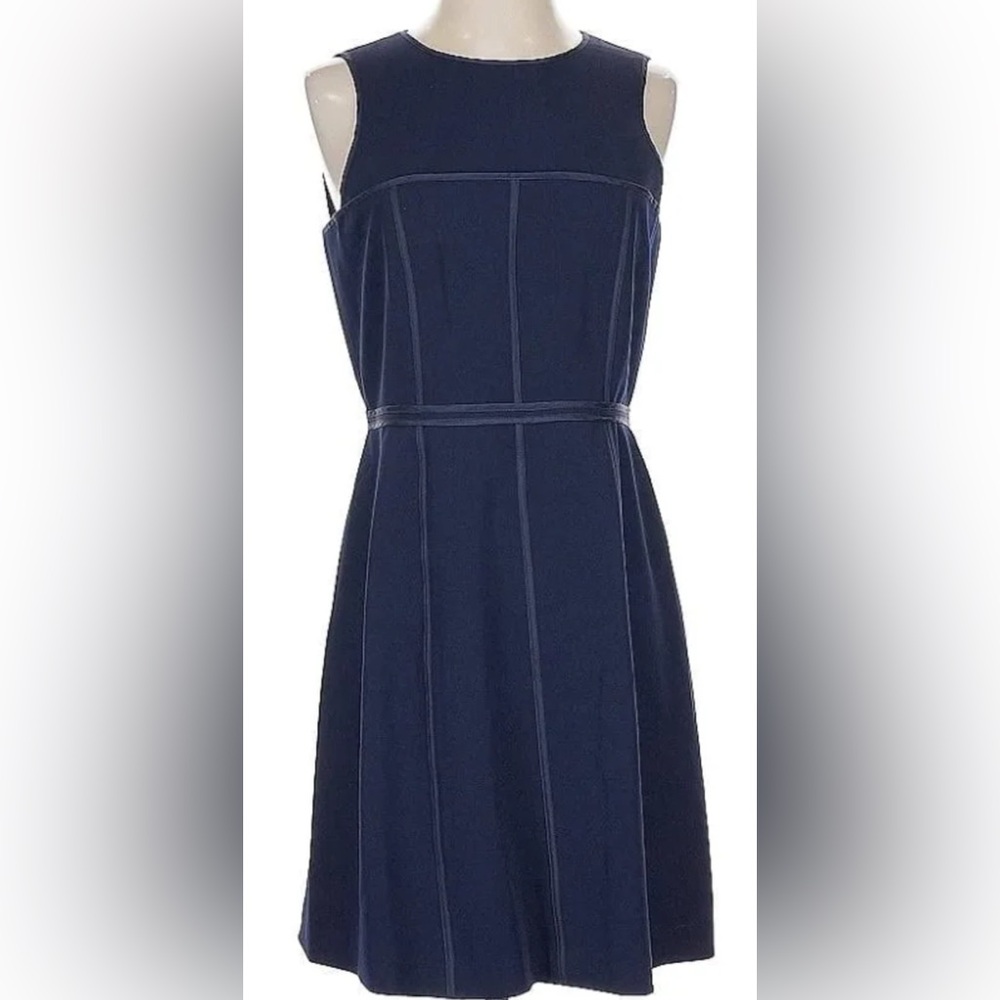 Cremieux Elegant Navy Blue Dress